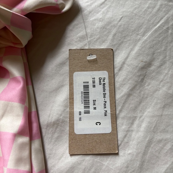 Albion Fit the Natalie One-piece pink check - Picture 4 of 4